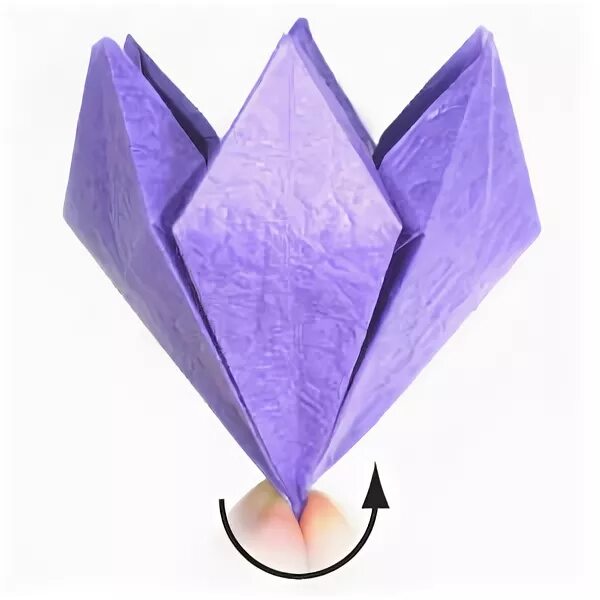 Как сделать из бумаги цветок крокус оригами