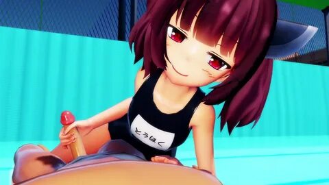 【MMD】東北きりたんがプールでｺｯｼｮﾘしごいてくれたよ｜俺の3Dエロ動画 