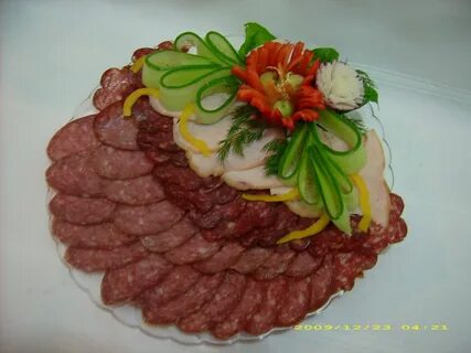 Мясная нарезка оформление