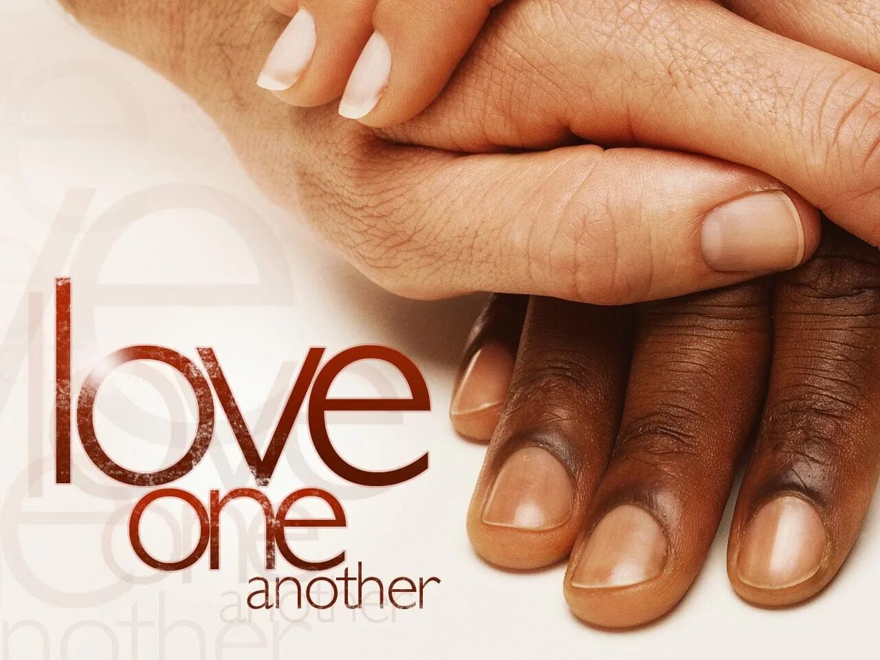One another so it is. Love one another. another one.