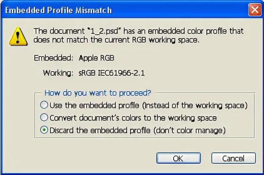 Embedded profile