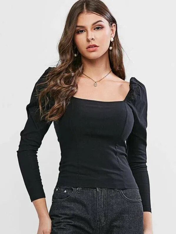 Блкзки с квадратной вырезом. Блузка с вырезом. Кофточки с пышными рукавами. Блузка с пышными рукавами. Кофта с квадратным вырезом.