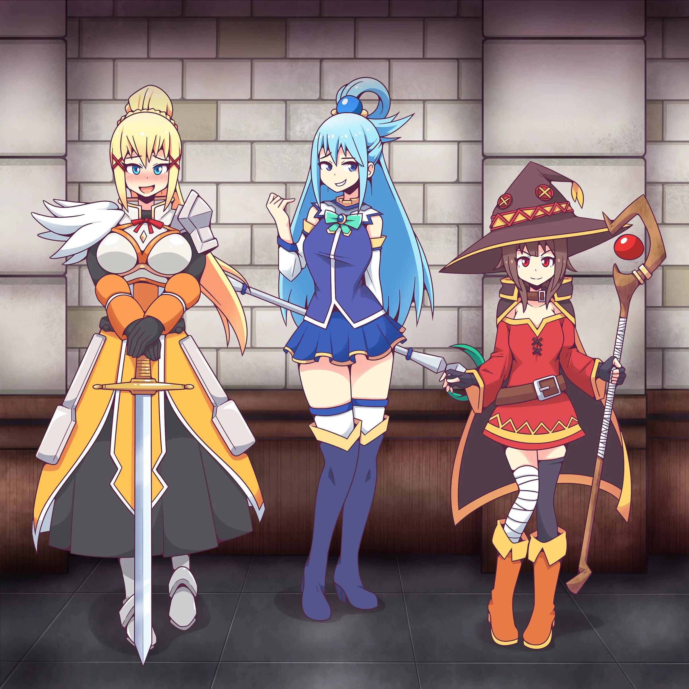 Konosuba rule 34. Аква Мегумин и Даркнесс. Konosuba r34. Aqua Konosuba r34. Даркнесс коносуба.