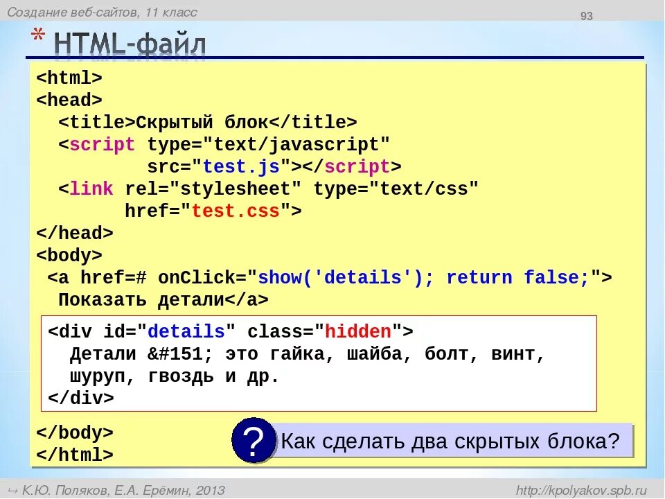 Информатика сайт html. Скрытый блок html. Классы в html. Создание сайта html. Class в html.