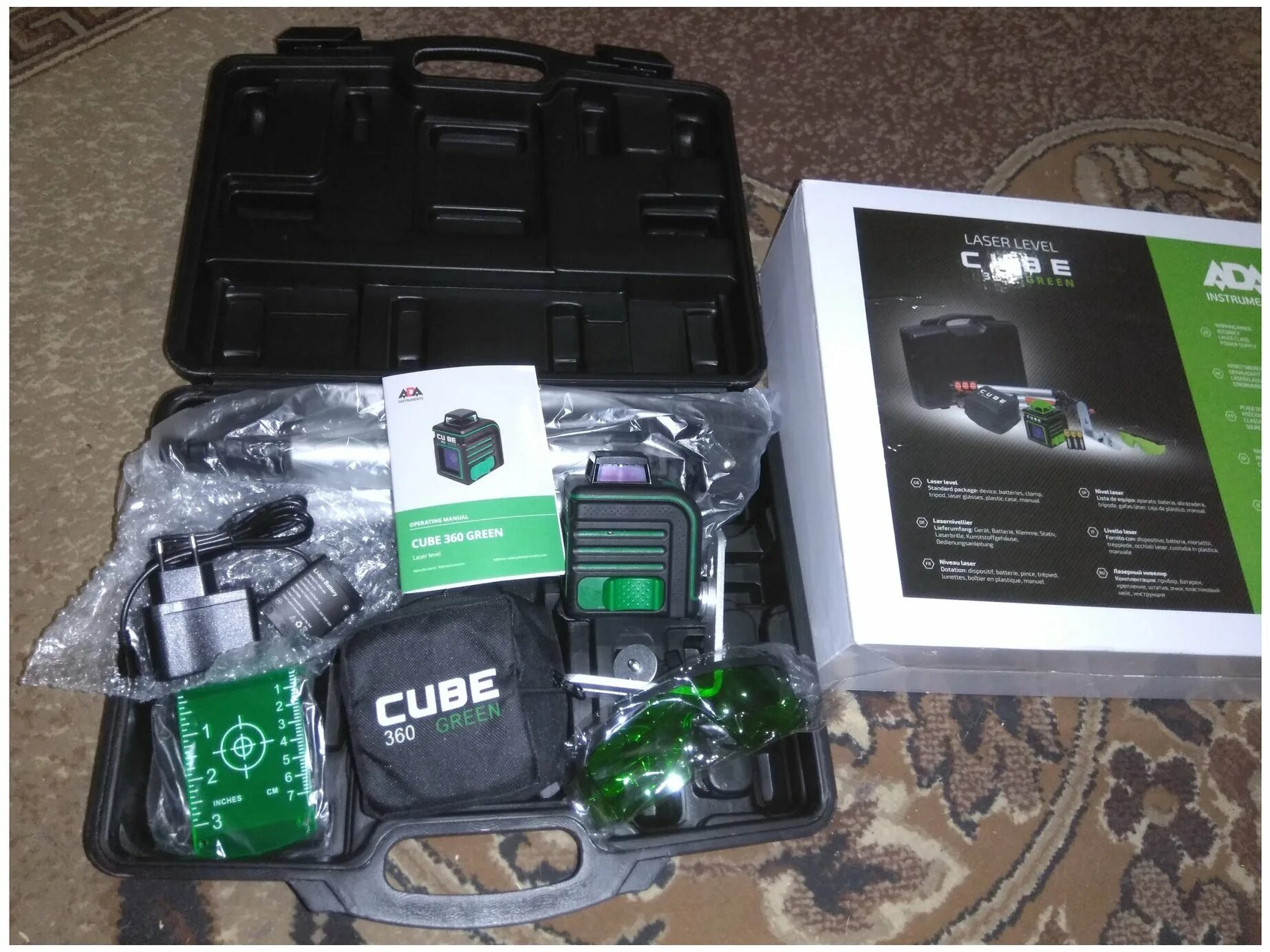 Уровень ada cube 360 green