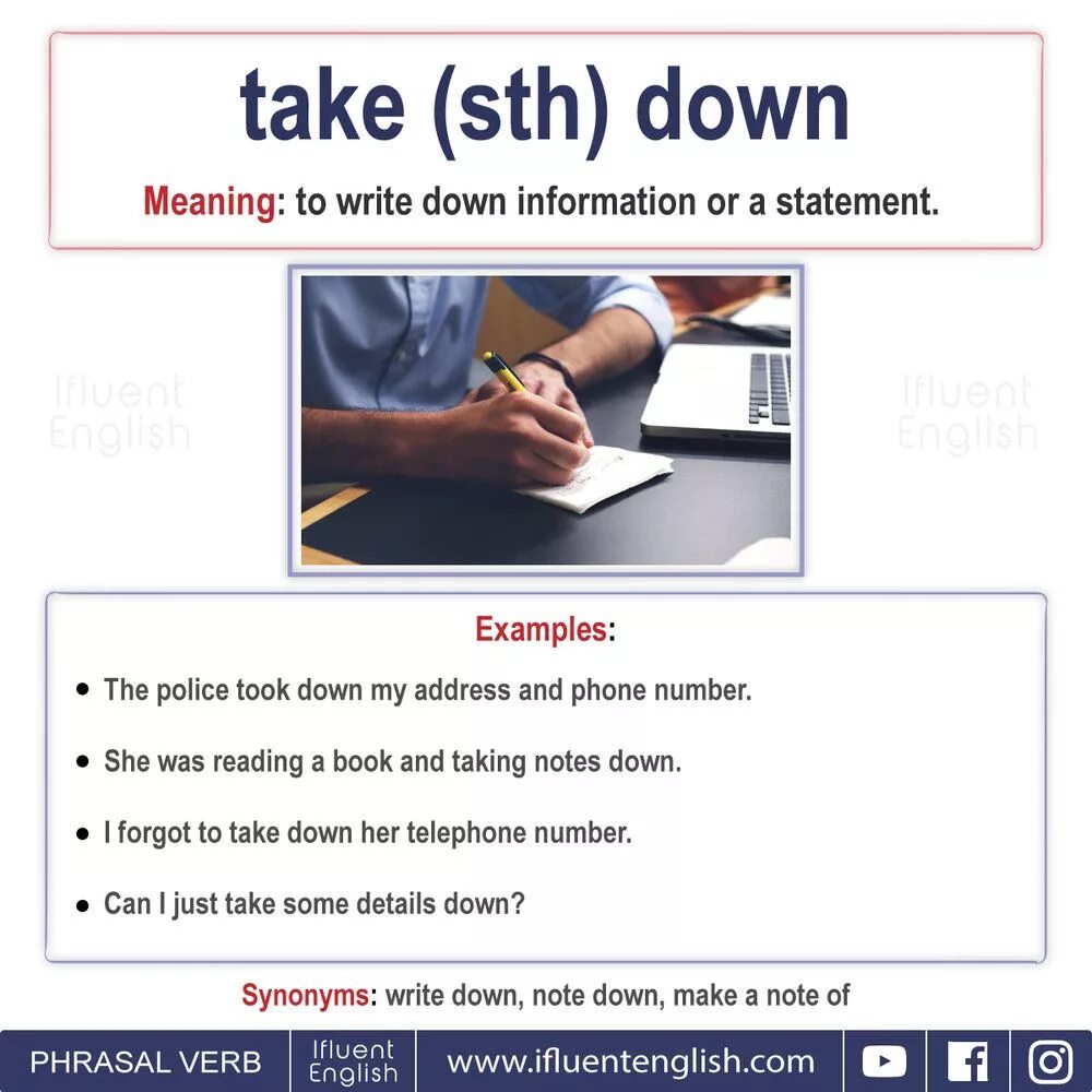 Take this down. Take STH down. Take down Phrasal verb. Take down meaning. Phrasal verbs write down.