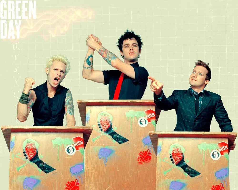 Enjoy joined. Green Day обои. Green Day обои на телефон. Тре кул. Билли Джо и тре кул.