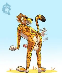 thekinkybear, chester cheetah, cheetos, absurd res, hi res, simple backgrou...