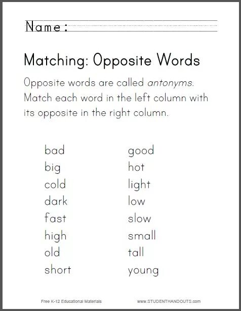 Упражнения на антонимы в английском языке. Opposite Words упражнения Worksheet. Упражнение opposite Words. Упражнения на opposite adjectives. Match the words тест