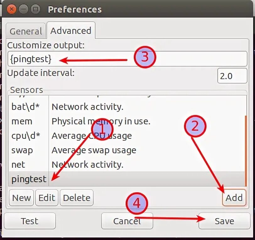 Custom output. Custom output