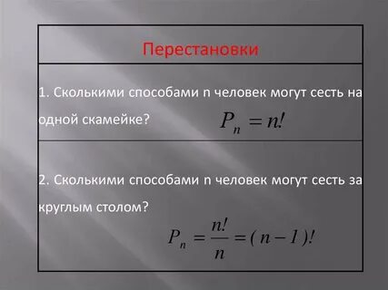 Сколькими способами могут разместиться 8 человек