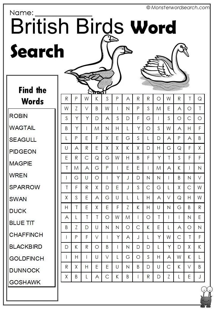 Birds Wordsearch. Crossword Birds. Birds кроссворд. Bird Word.