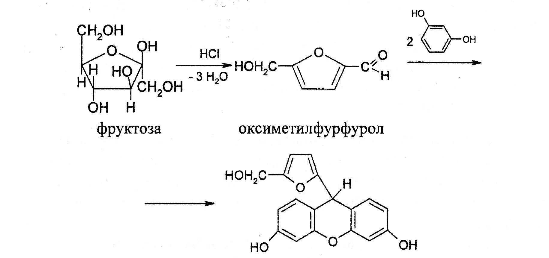 Реакция фруктозы с реактивом Селиванова. Реакция с реактивом Селиванова. Фруктоза и реактив Селиванова. Сахар соляная кислота резорцин реакция.