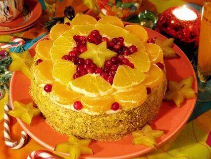 Апельсиновый торт домашний