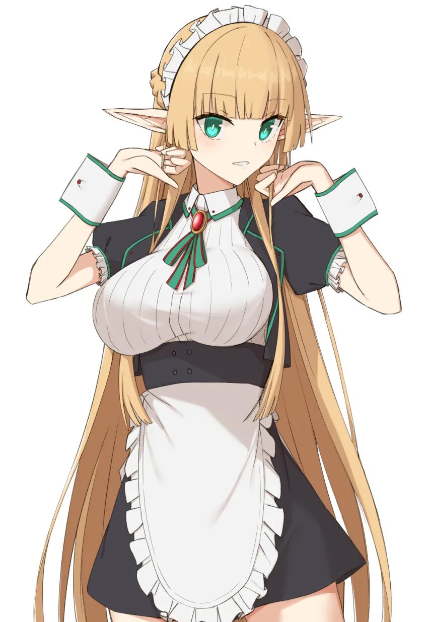 Горничная sansei muramasa. Горничная арт. Эльф горничная. Эльфийки горничные. Моя непослушная служанка эльф.