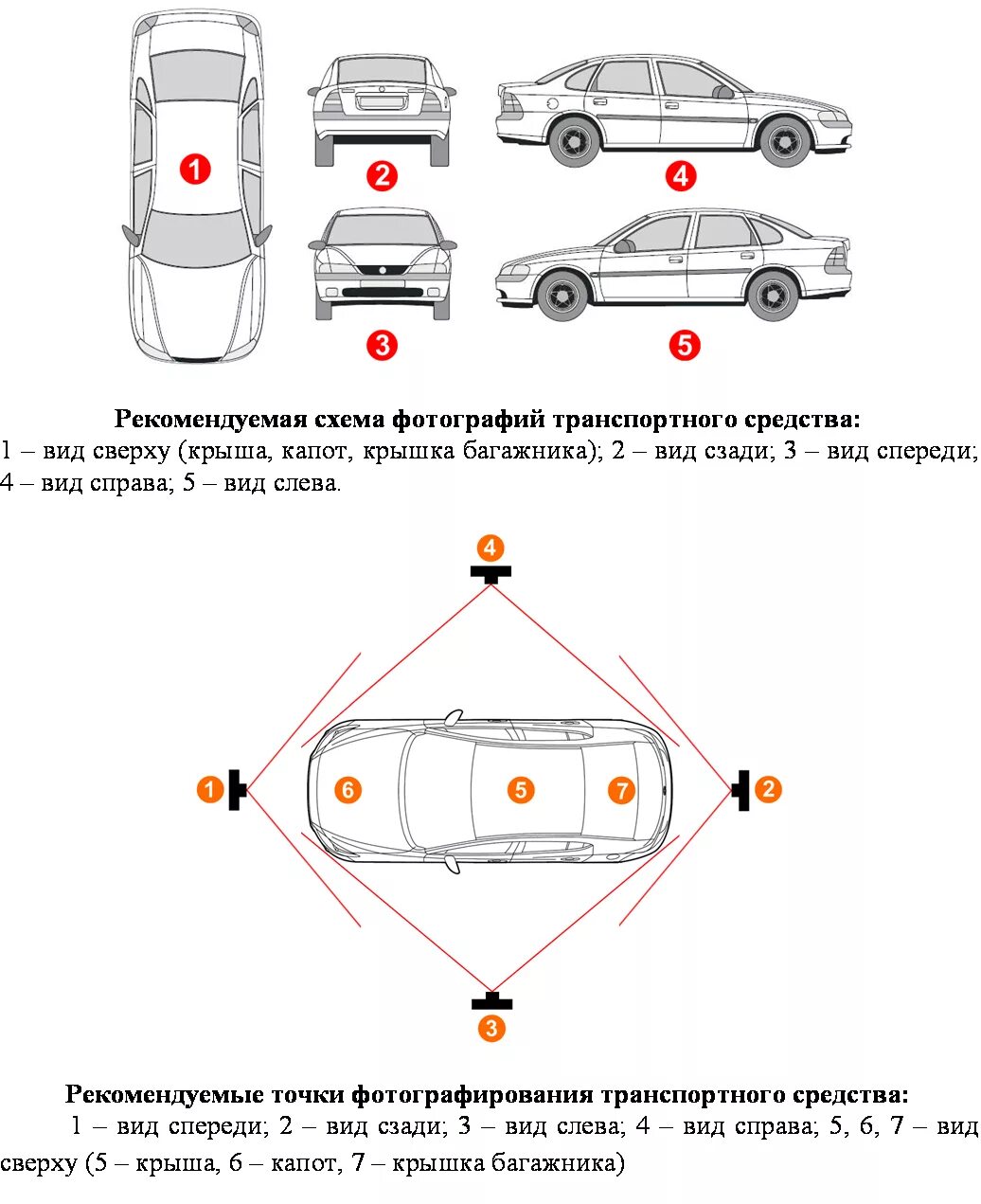 Порядок проведения осмотра транспортных средств