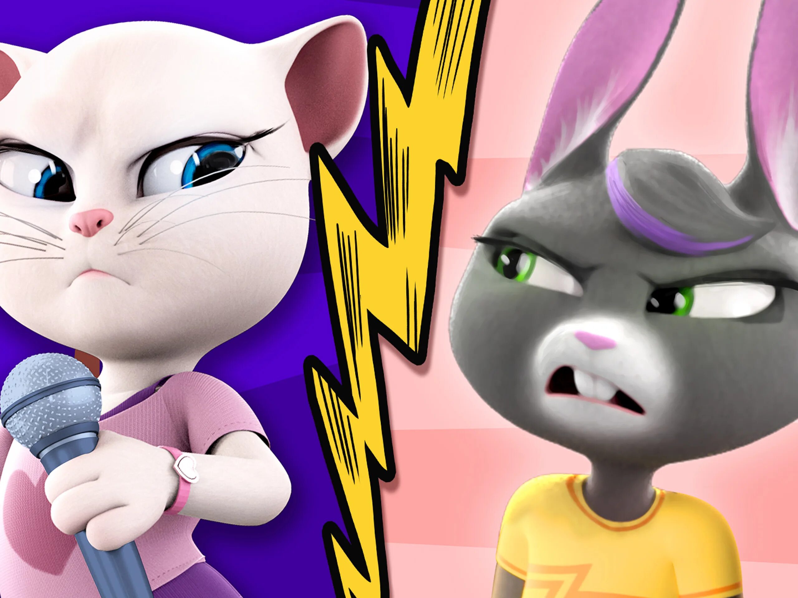 Включи тома новую серию. Talking Tom friends Анджела. Говорящий том и друзья Бекка Анджела.