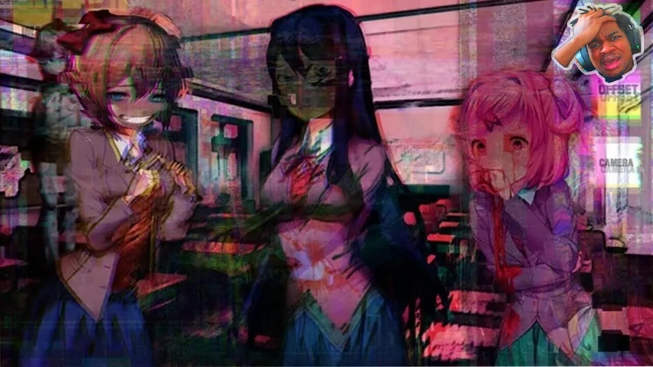 Doki doki bad end fnf. Doki doki literature club геймплей хоррор. doki doki literature club жуткие моменты.