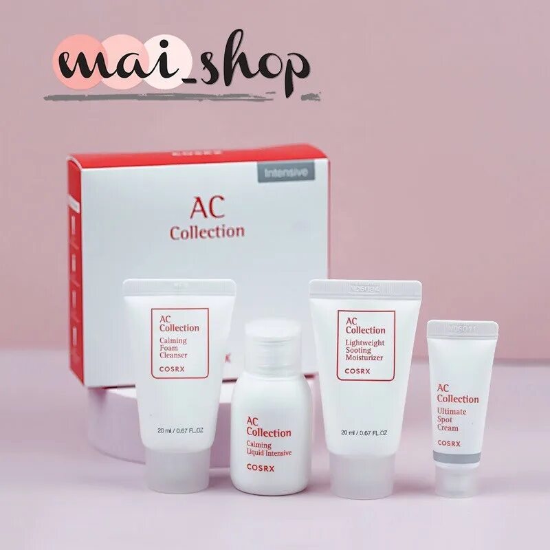 COSRX набор из миниатюр для проблемной кожи - AC collection Trial Kit Intensive. COSRX AC collection Calming Foam Cleanser. Trial kit2 Lumex Vita. Best Trial Kit CNP Laboratory.