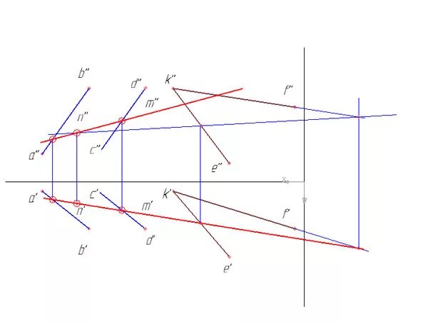 Скрещивающиеся прямые чертеж