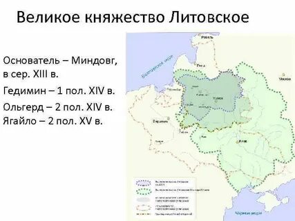 Основания великого княжества литовского