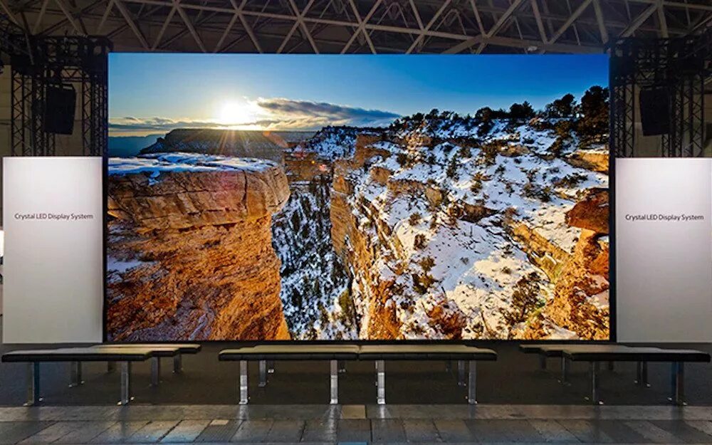 Экран был всего 5. Sony Crystal led 16k. 16k TV Sony. Телевизор Sony 16k. Самый большой телевизор Sony 16к.