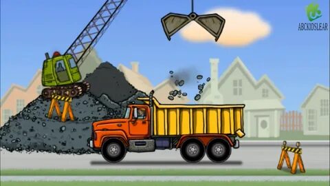 Construction Vehicles for Kids ♫ Dump Truck for children ♫ Diggers at Work ...