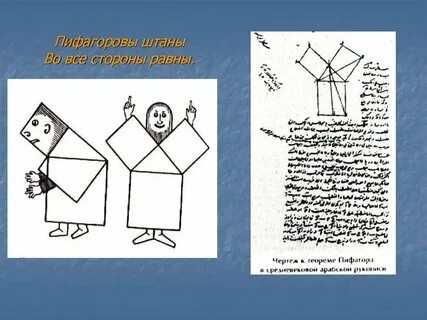 Пифагоровы штаны рисунок