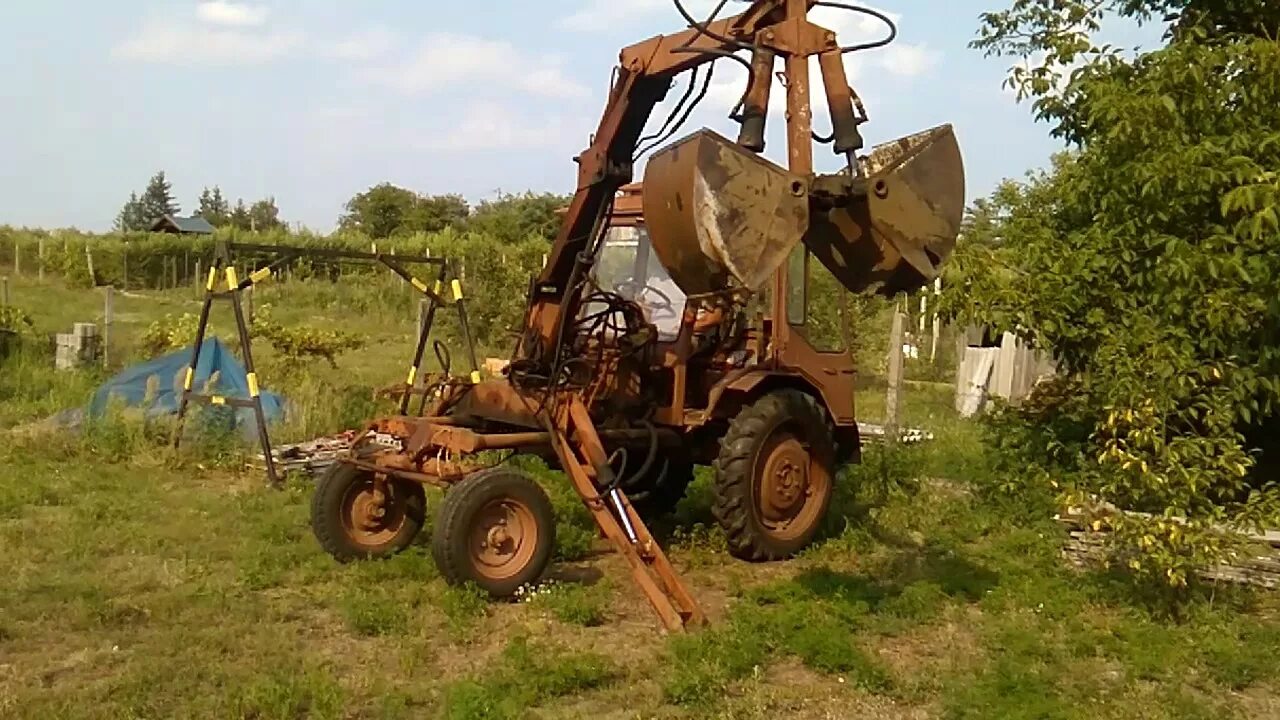 Грейферный погрузчик т 16. Погрузчик грейферный ПГ-0.2А. Т-16 (трактор). Т 16 экскаватор. Пг 0 5