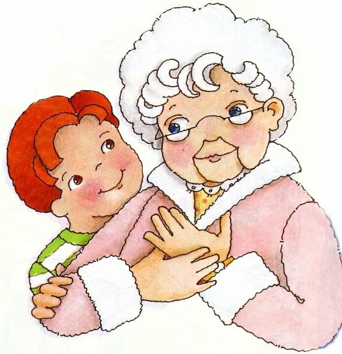 Картинка бабушка. Бабушка с внуками рисунок. Рисунок бабушки и внука. Бабушка с внучками рисунок. Бабушка дедушка внуки иллюстрация.