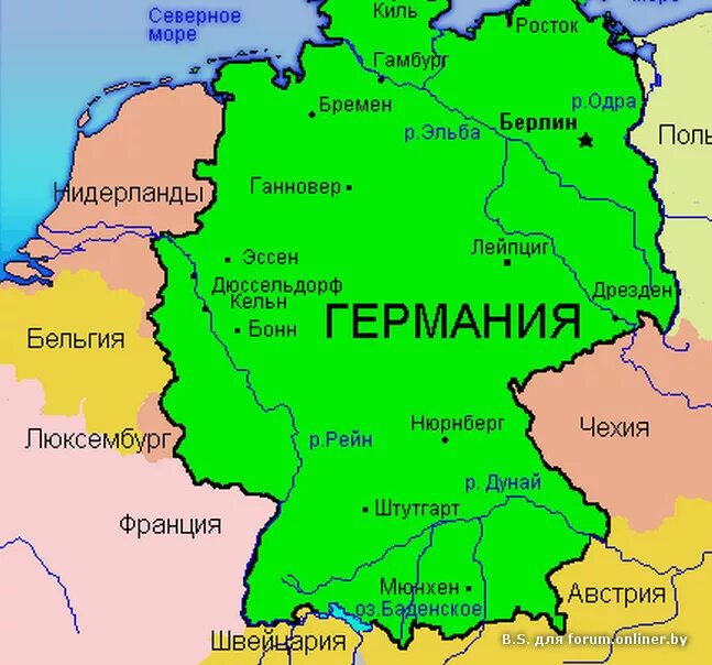 Германия основное. ФРГ карта Германии. Столица Германии на карте. С какими странами граничит Германия. Карта Германии с граничащими странами на немецком.