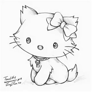 Срисовки нарисовать котика