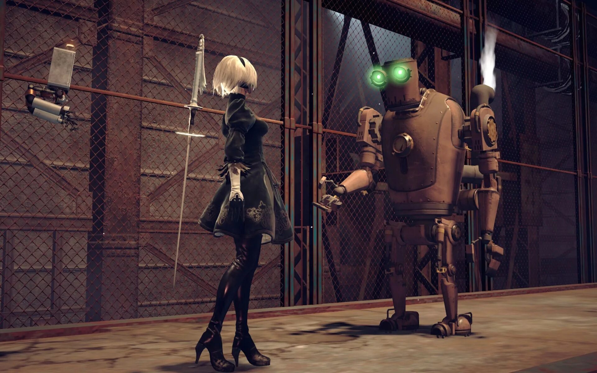 2b NIER. NIER: Automata. 2b NIER Automata геймплей. Ниер автомата мир. Игра два робота