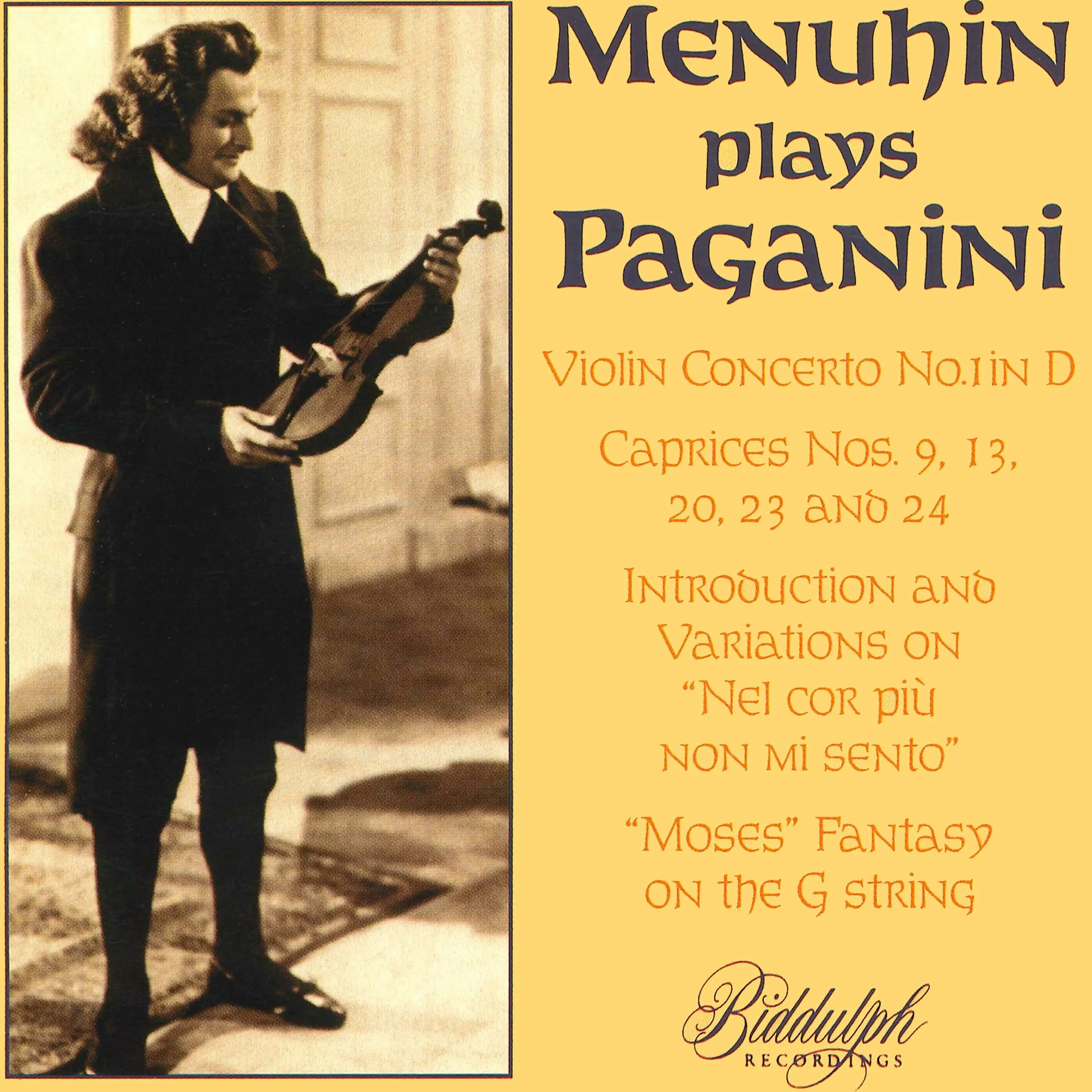 Концерты паганини скрипка. Paganini nel cor più non mi Sento Ноты. Paganini Violin Concerto no 2. Yehudi Menuhin - Kreisler_ Caprice Viennois, op. 2. The Menuhin Century Yehudi Menuhin - 12 Violin Sonatas, op. 5 (Arcangelo Corelli).