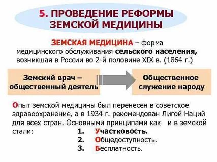 Земская медицина развитие