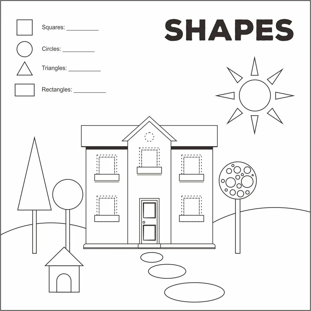 Shapes exercises. Дом worksheets. геометрические фигуры задания на английском языке. shapes worksheets. worksheets на тему shapes.