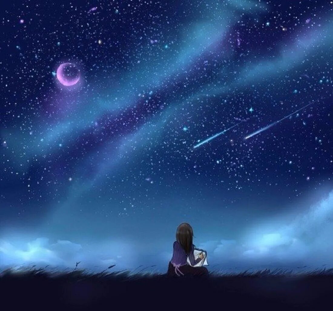 Девушка и звездное небо. Девочка на фоне звездного неба. Звезды арт. Девушка космос. Читать фэнтези звездной