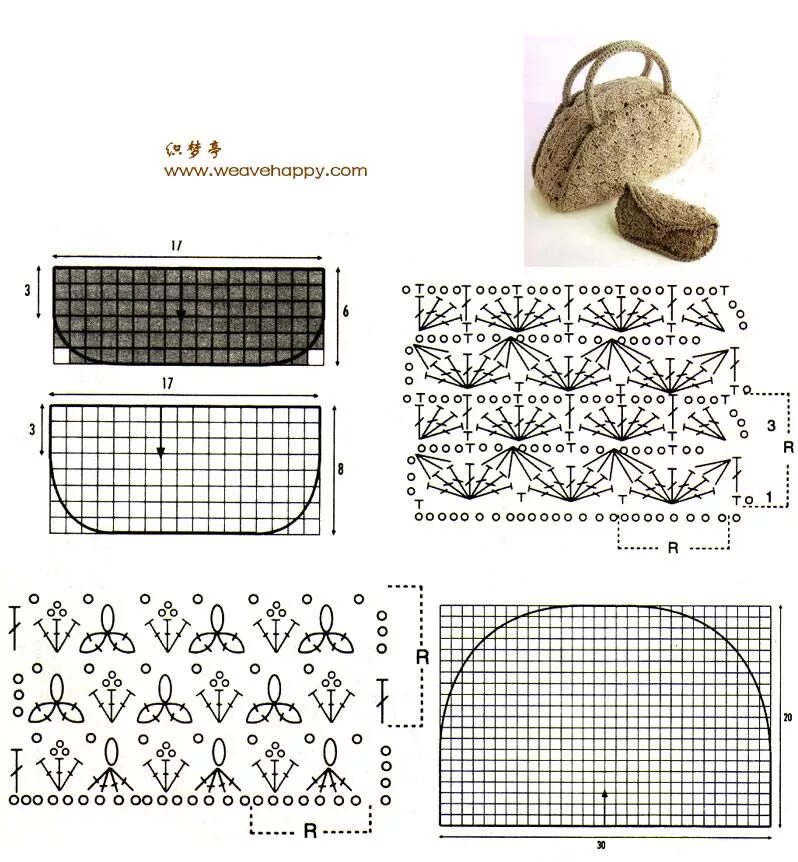 Пин на доске crochet Bags كروشيه حقائب Вязанная крючком сумка, Сумки, Выкройки с
