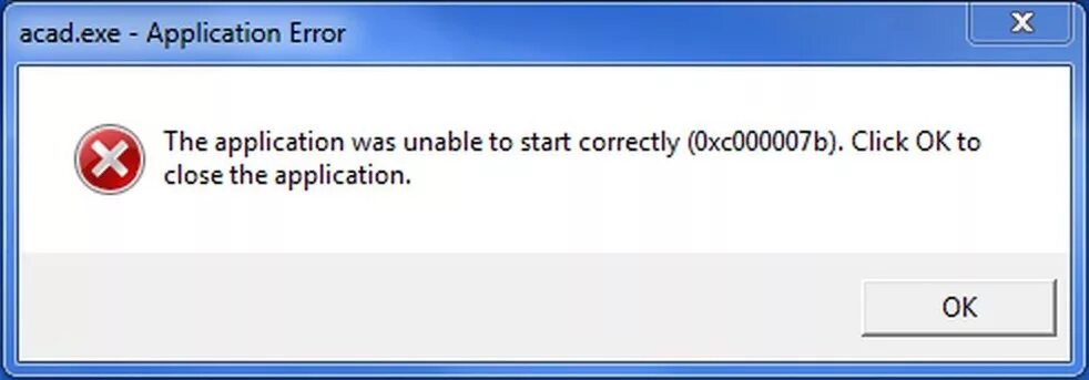 Ошибка application has failed to start because. Ошибка 0xc000007b. Ошибка Error. Ошибка GPU.