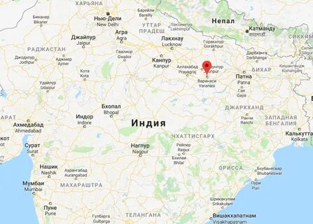 Город дели на карте
