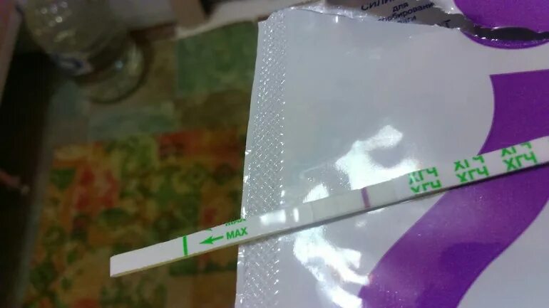 тест на беременность с помощью