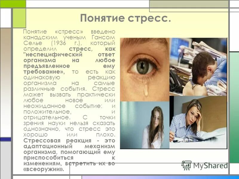 ганс селье концепция стресса. стресс.