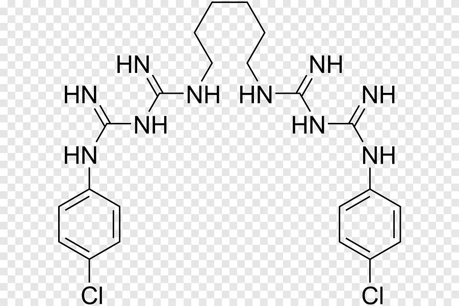 Хлоргексидина биглюконат формула. Хлоргексидин биглюконат формула. Хлоргексидин химия. Хлоргексидин молекула. Хлоргексидин реакции