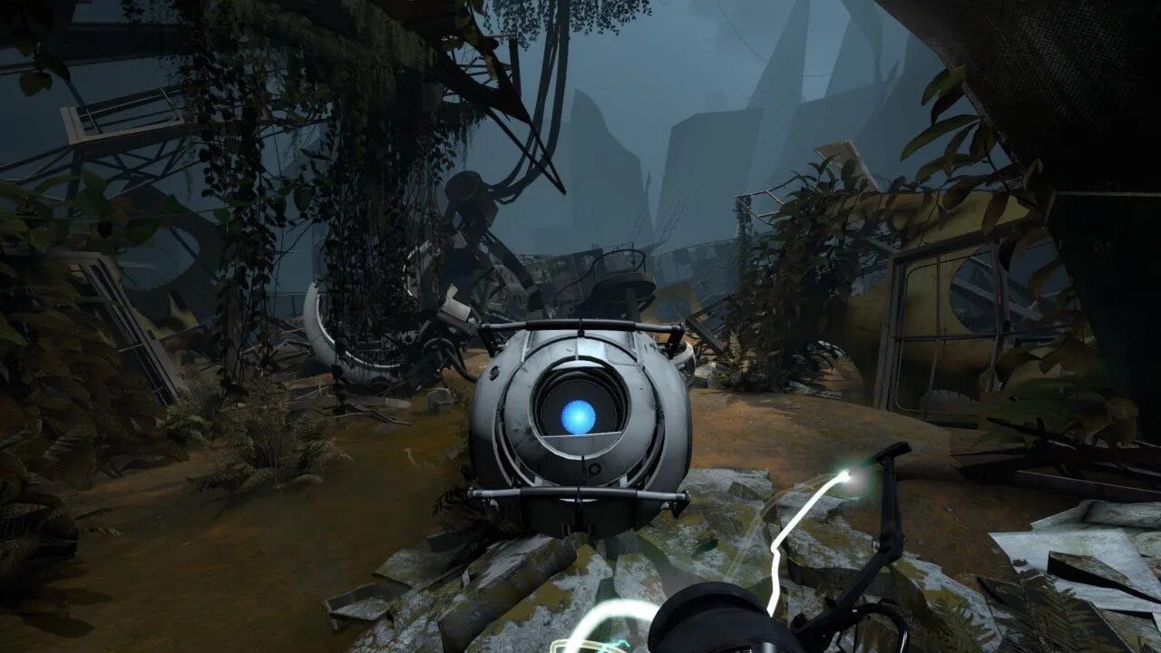 Игра Portal 2. Уитли Portal 2. Portal 2 компьютеры. Portal 2 ps5.