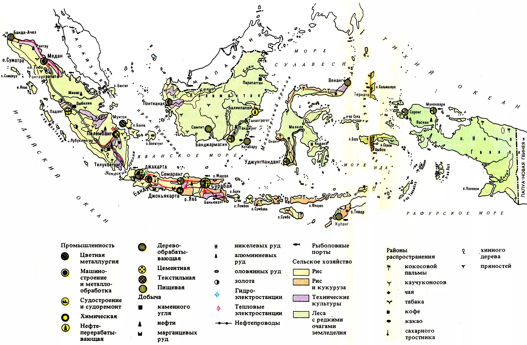 Руды зарубежной азии. Карта полезных ископаемых Индонезии. Индонезия карта природных ресурсов. Сельское хозяйство Юго Восточной Азии карта. Полезные ископаемые Юго Восточной Азии карта.