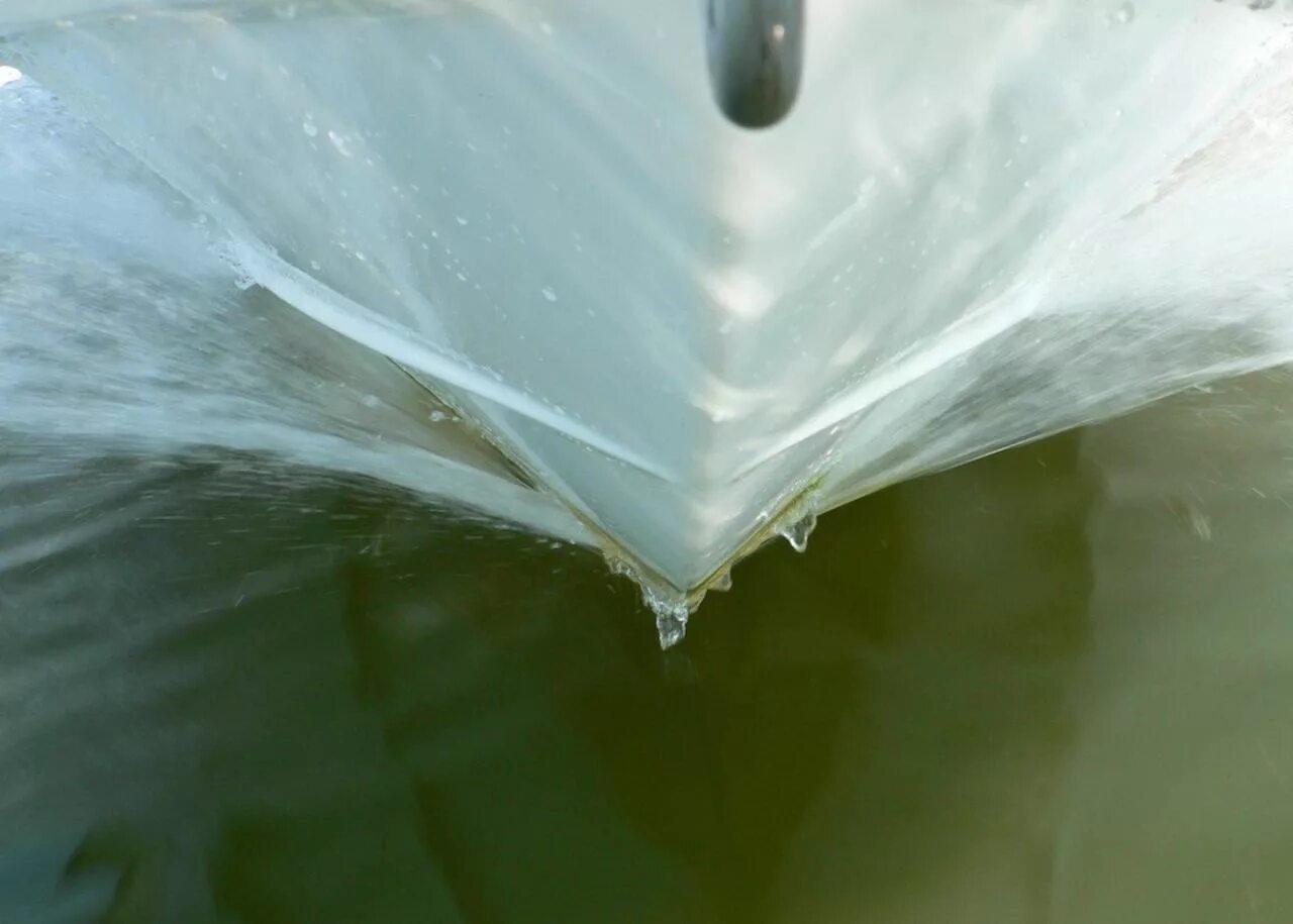 Bow breaking. Water breaking.