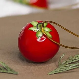 Елочная игрушка помидор