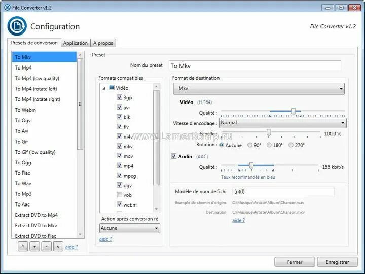 Files conversion