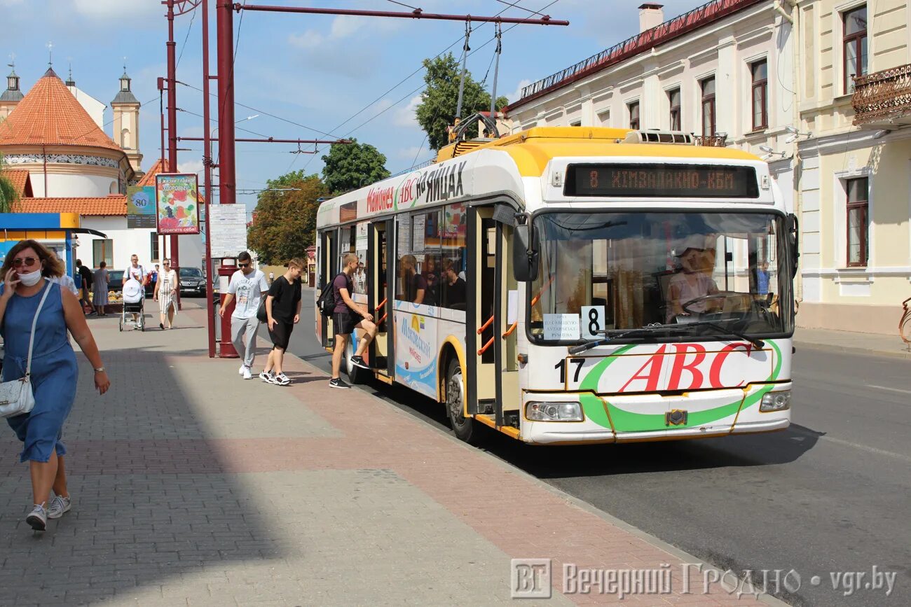 24 троллейбус гродно. Новые троллейбусы в Гродно.