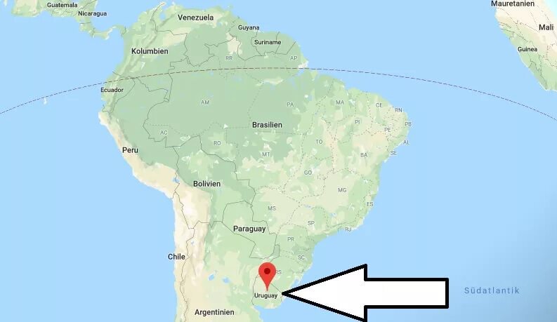 Уругвай столица на карте. Уругвай на карте Южной Америки. Уругвай политическая карта. Столица Уругвая на карте.